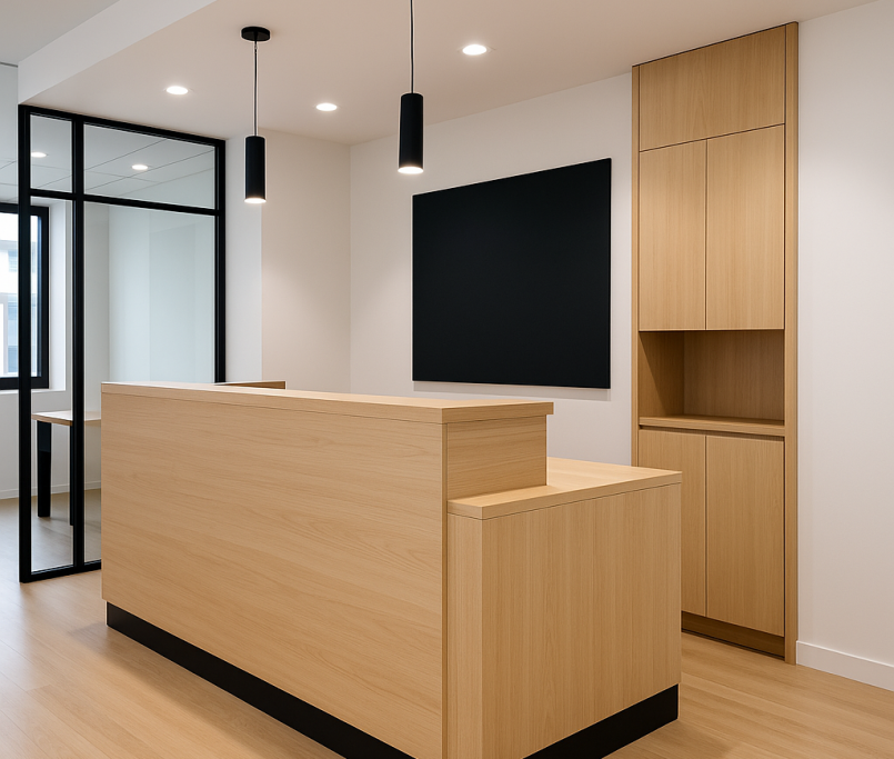 Rénovation Comptoir d’Accueil : Créez un Espace Professionnel sur Mesure